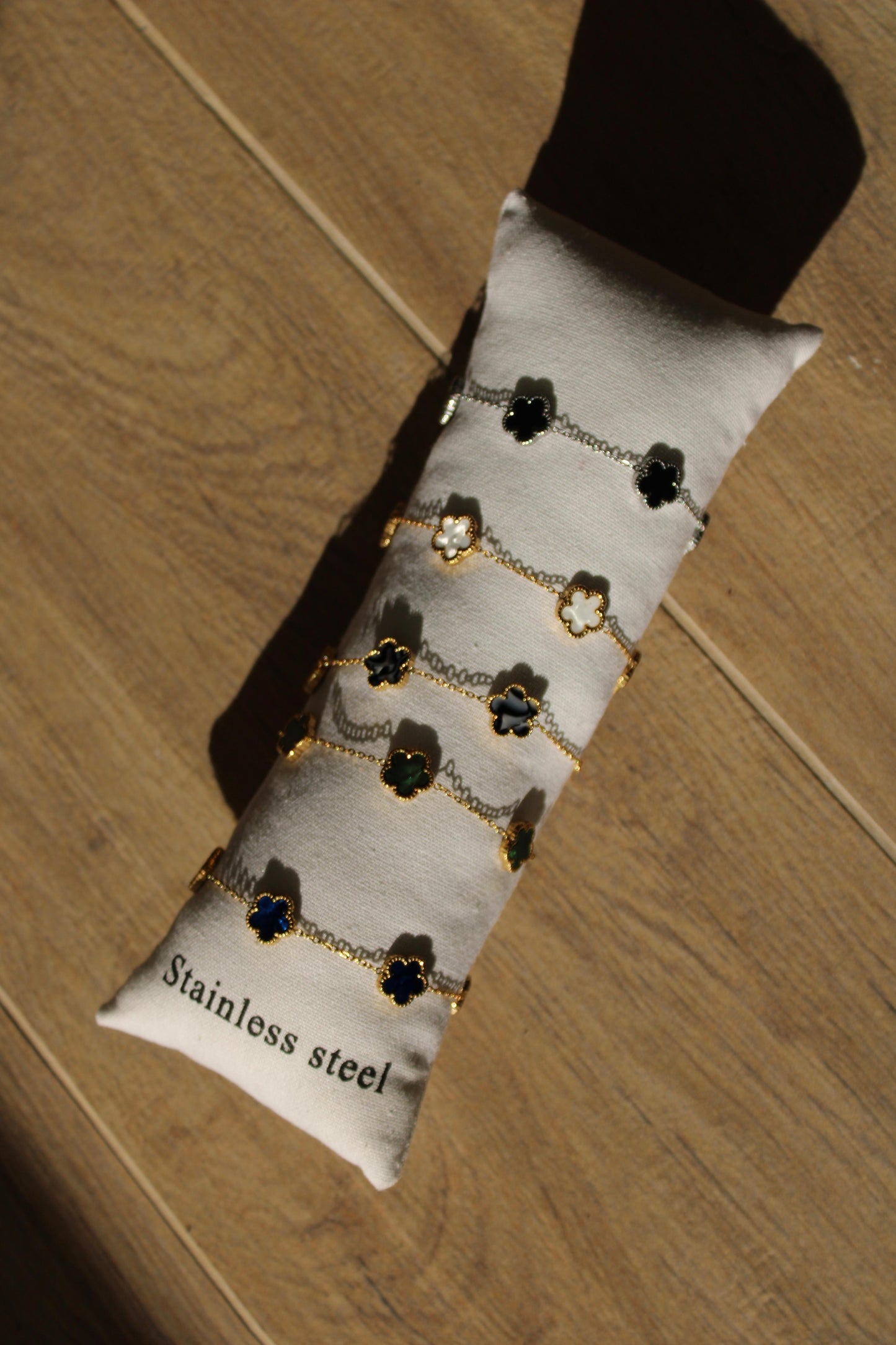 Bracciale Quadrifoglio in Acciaio Inossidabile