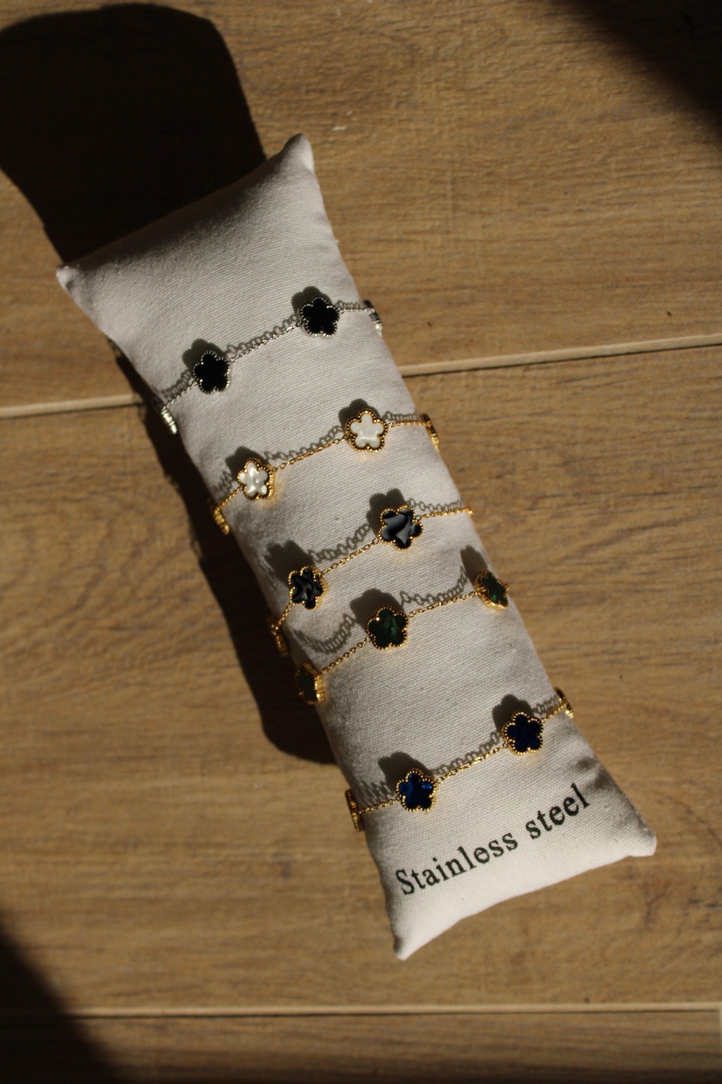 Bracciale Quadrifoglio in Acciaio Inossidabile