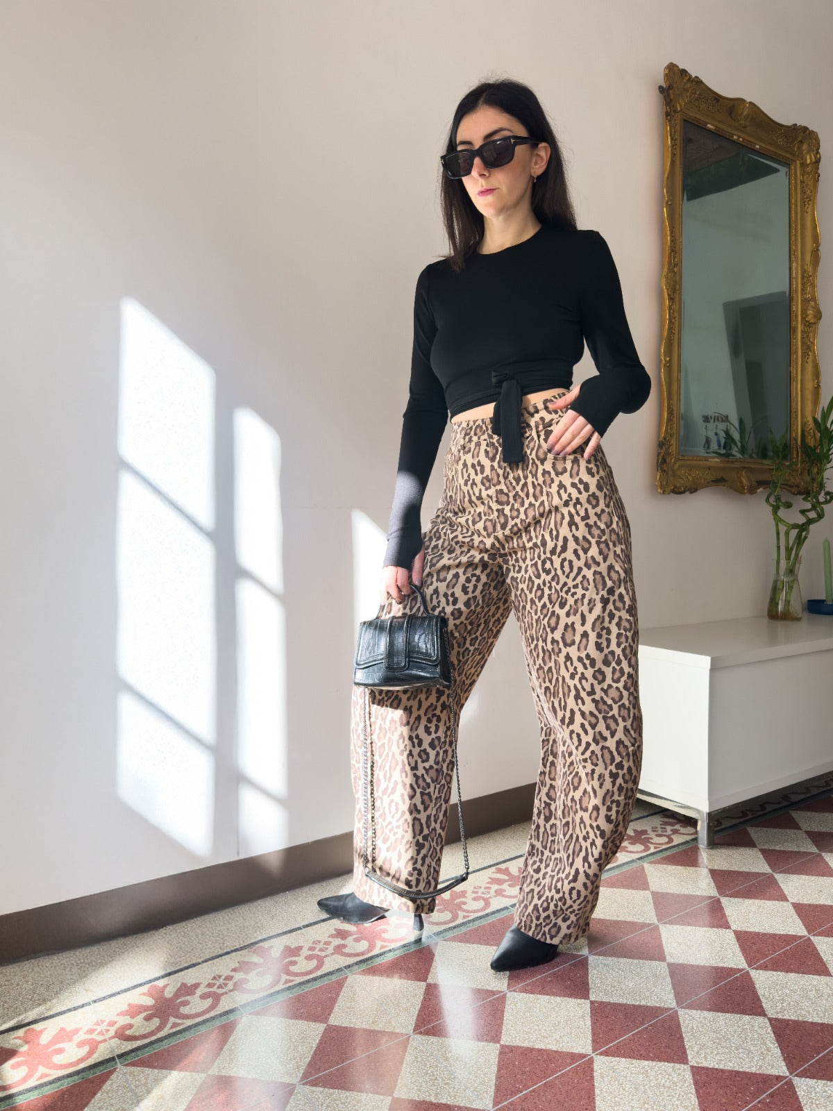 Pantalone leopardato
