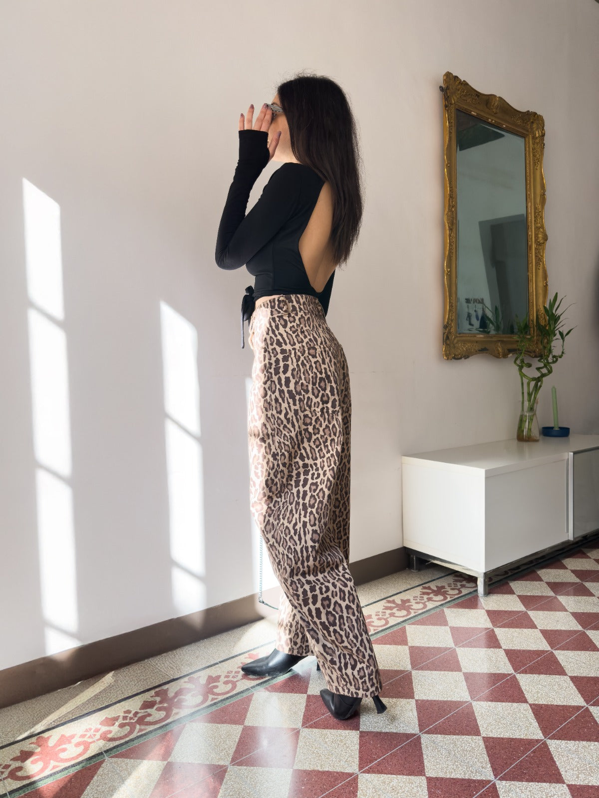Pantalone leopardato